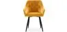 Chaise de salle à manger avec accoudoirs - tapissée de velours - Alene image 7