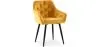 Chaise de salle à manger avec accoudoirs - tapissée de velours - Alene image 7