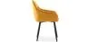 Chaise de salle à manger avec accoudoirs - tapissée de velours - Alene image 7