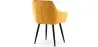 Chaise de salle à manger avec accoudoirs - tapissée de velours - Alene image 7