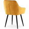Chaise de salle à manger avec accoudoirs - tapissée de velours - Alene image 7