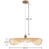 Lampe de plafond en bambou - Lampe suspendue de stile Boho Bali - Bahati image 7