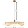 Lampe de plafond en bambou - Lampe suspendue de stile Boho Bali - Bahati image 7