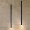  Lampe de plafond tube LED - Lampe suspendue noire - 60cm - Lilu image 7