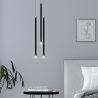  Lampe de plafond tube LED - Lampe suspendue noire - 60cm - Bruna image 7