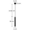 Lampe de plafond Tube de Ciment - Lampe Suspendue LED - 30cm - Aroc image 7