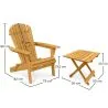 Pack Chaise d'extérieur et Table d'extérieur et de jardin - Bois - Alana image 7