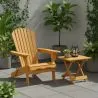 Pack Chaise d'extérieur et Table d'extérieur et de jardin - Bois - Alana image 7