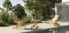 Pack Chaise d'extérieur et Table d'extérieur et de jardin - Bois - Alana image 7