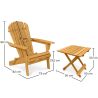 Pack Chaise d'extérieur et Table d'extérieur et de jardin - Bois - Alana image 7