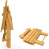 Pack Chaise d'extérieur et Table d'extérieur et de jardin - Bois - Alana image 7