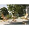 Pack Chaise d'extérieur et Table d'extérieur et de jardin - Bois - Alana image 7