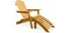 Chaise de terrasse avec repose-pieds - Chaise de jardin en bois - Alana image 7