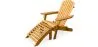 Chaise de terrasse avec repose-pieds - Chaise de jardin en bois - Alana image 7