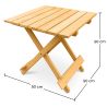 Pack Chaise d'extérieur avec pouf et table d'extérieur et de jardin - Bois - Alana image 7