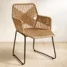 Chaise de salle à manger en rotin - Chaise de jardin Boho Bali Design - Tale image 7