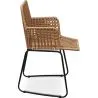 Chaise de salle à manger en rotin - Chaise de jardin Boho Bali Design - Tale image 7