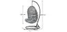 Chaise suspendue de jardin Boho Bali - Bali Design - Balançoire - Delsin image 7