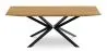 Table de salle à manger rectangulaire - Industrielle Bois et métal - Danr image 7