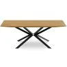 Table de salle à manger rectangulaire - Industrielle Bois et métal - Danr image 7