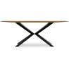 Table de salle à manger rectangulaire - Industrielle Bois et métal - Danr image 7