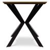 Table de salle à manger rectangulaire - Industrielle Bois et métal - Danr image 7