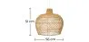 Lampe de plafond en rotin - Lampe suspendue de style Boho Bali - Mai image 7