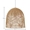 Lampe de plafond en rotin - Suspension de stile Boho Bali- Bu image 7