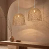 Lampe de plafond en rotin - Suspension de stile Boho Bali- Bu image 7