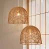 Lampe de plafond en rotin - Suspension de stile Boho Bali- Bu image 7