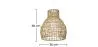 Lampe de plafond en rotin - Lampe suspendue de stile Boho Bali - Lan image 7