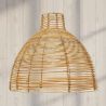 Lampe de plafond en rotin - Lampe suspendue de stile Boho Bali - Can image 7