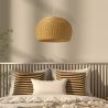Lampe de plafond en rotin - Lampe suspendue de stile Boho Bali - Kim image 7