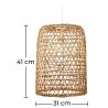 Lampe de plafond en rotin - Lampe suspendue stile Boho Bali - Lian image 7