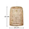 Lampe de plafond en rotin - Lampe suspendue stile Boho Bali - Lian image 7