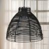 Lampe de plafond en rotin noir - Lampe suspendue de stile Boho Bali - Gian image 7