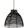 Lampe de plafond en rotin noir - Lampe suspendue de stile Boho Bali - Gian image 7