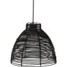 Lampe de plafond en rotin noir - Lampe suspendue de stile Boho Bali - Gian image 7