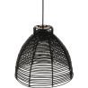 Lampe de plafond en rotin noir - Lampe suspendue de stile Boho Bali - Gian image 7