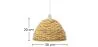 Lustre de plafond en herbe de mer - Suspension de style Boho Bali - Ngu image 7