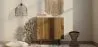 Lampe de plafond en rotin noir - Lampe suspendue au stile Boho Bali - Le image 7