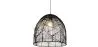 Lampe de plafond en rotin noir - Lampe suspendue au stile Boho Bali - Le image 7