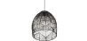 Lampe de plafond en rotin noir - Lampe suspendue au stile Boho Bali - Le image 7