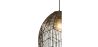 Lampe de plafond en rotin noir - Lampe suspendue au stile Boho Bali - Le image 7