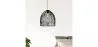 Lampe de plafond en rotin noir - Lampe suspendue au stile Boho Bali - Le image 7