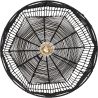 Lampe de plafond en rotin noir - Lampe suspendue au stile Boho Bali - Le image 7