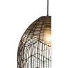Lampe de plafond en rotin noir - Lampe suspendue au stile Boho Bali - Le image 7