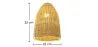 Lampe de plafond en rotin - Lampe suspendue de style boho Bali - Lie image 7