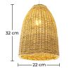 Lampe de plafond en rotin - Lampe suspendue de style boho Bali - Lie image 7