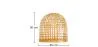 Lustre de plafond en bambou - Suspension de style Boho Bali - Thi image 7
